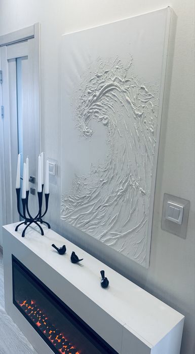 3D картина маслом «хвиля» 120х80см