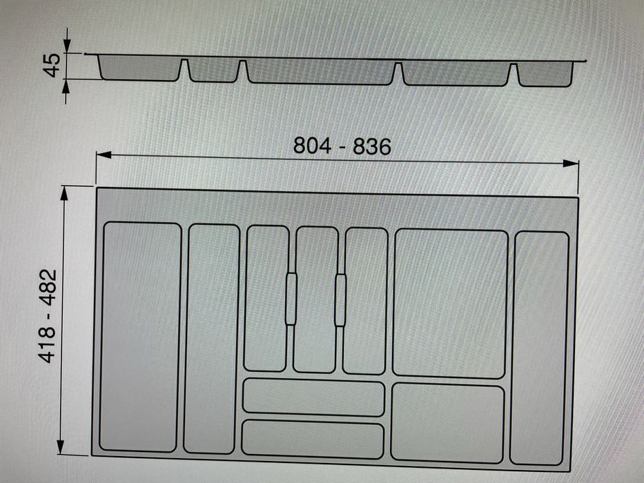 Organizador de talheres para gaveta grande