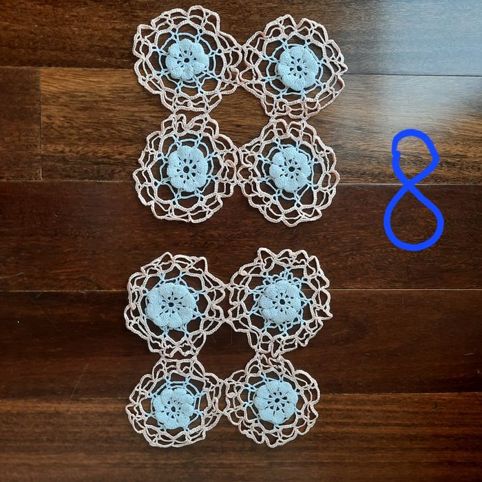 Rendas de crochet antigas diversas