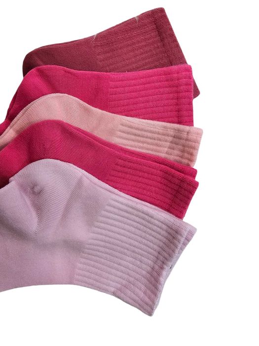5x skarpety damskie różowe 35-38