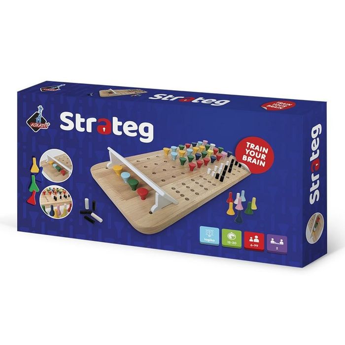Drewniana Gra Strateg Askato pudełko,175x340 mm