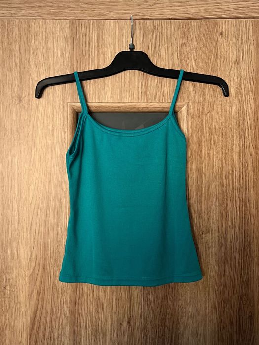 Bawełniana koszulka / bluzka na cienkich ramiączkach