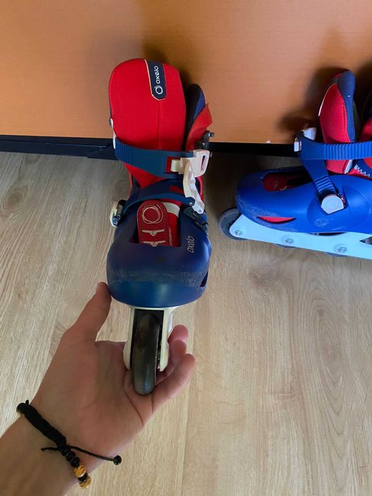 Patins em linha ( 34-36 ) com proteção incluida