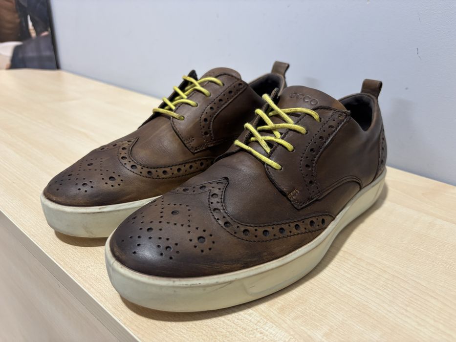 Buty trampki ecco brazowe