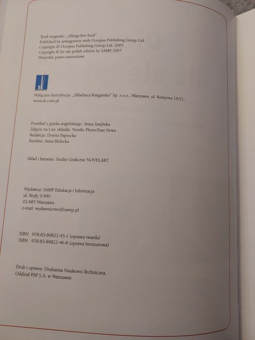 Książka Dieta dla alergików