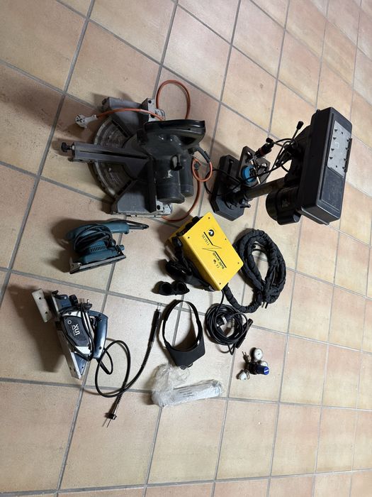 Furadora de bancada e outros equipamentos