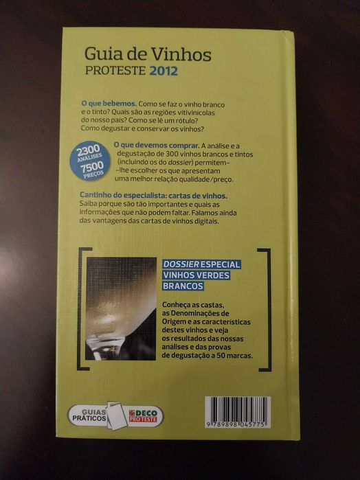 Guia de Vinhos, Proteste 2012