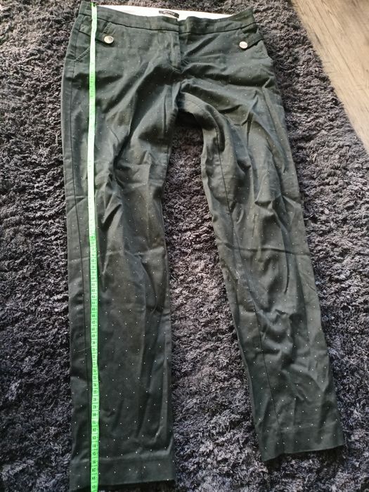 Czarne eleganckie spodnie 36 / 38 spodnie materiałowe damskie do pracy