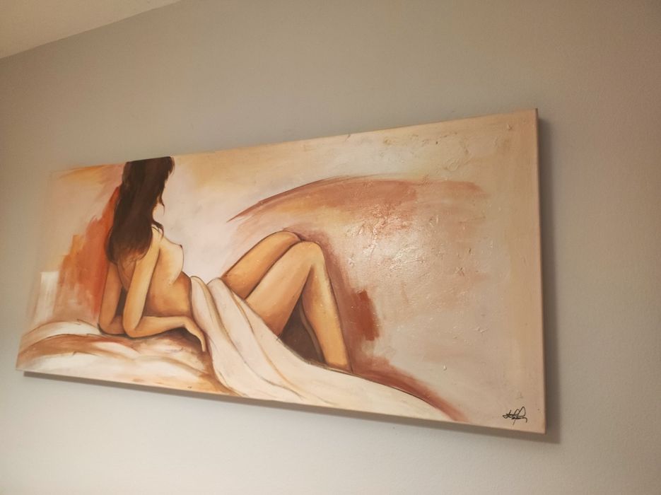 Tela pintada a óleo