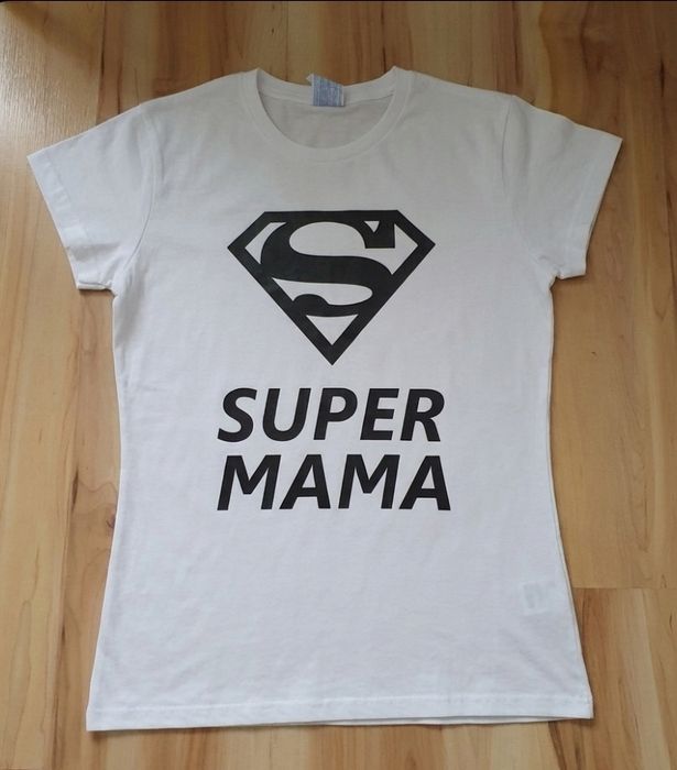 Nowa koszulka Super Mama dzień Matki T-shirt bluzka