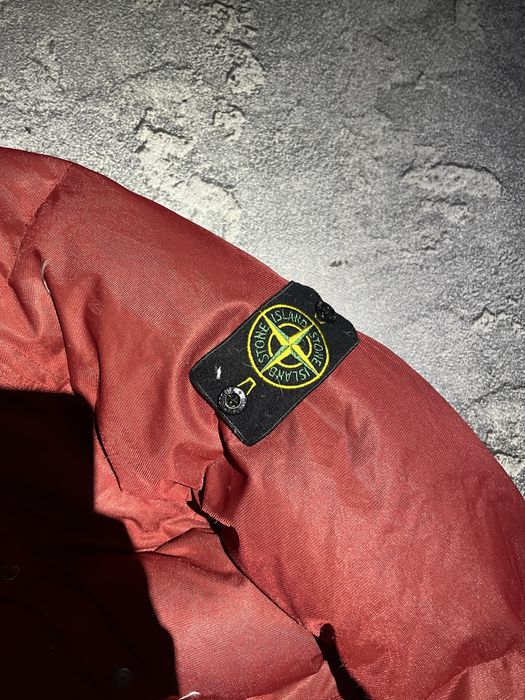 Vintage Куртка Пуховик Stone Island Down Jacket Red 2001