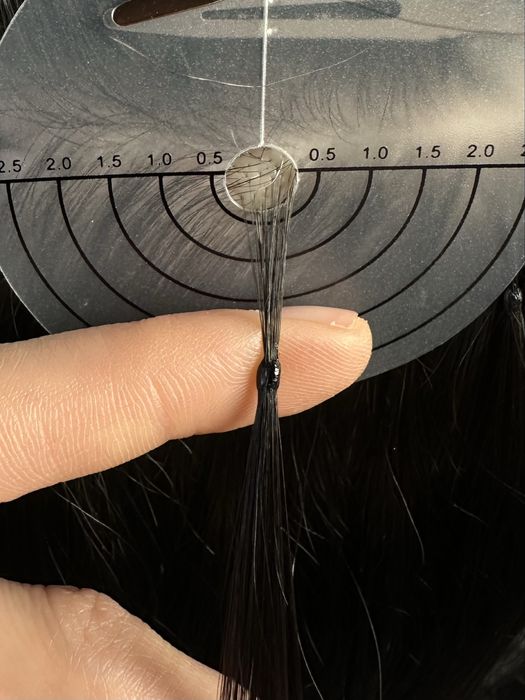 Нарощування волосся капсули бусинка