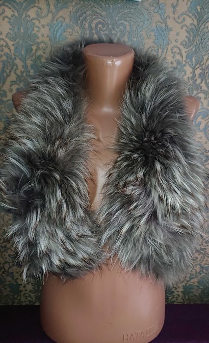 Натуральный мех воротник на капюшон  рукоделие