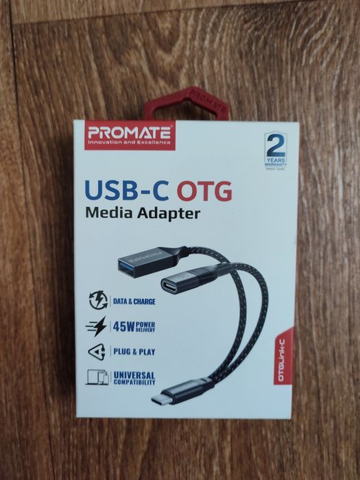 Promate USB-C OTG Media Adapter