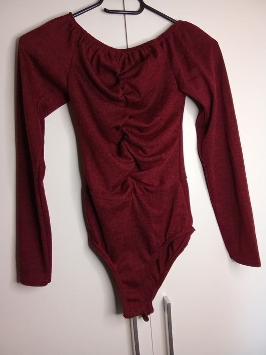 Body damskie bordowe