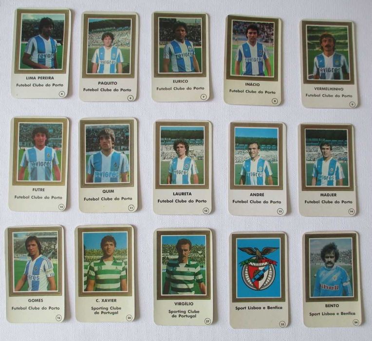 Futebol calendários cromogal 1985/1986