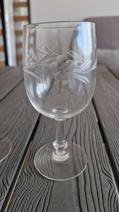 3 copos de cristal vintage
