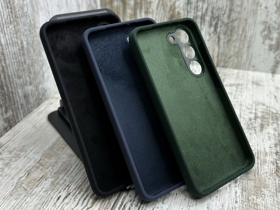 Не пачкаются! Чехол Silicone Case на Samsung S23/ S23 Plus/ FE Чохол