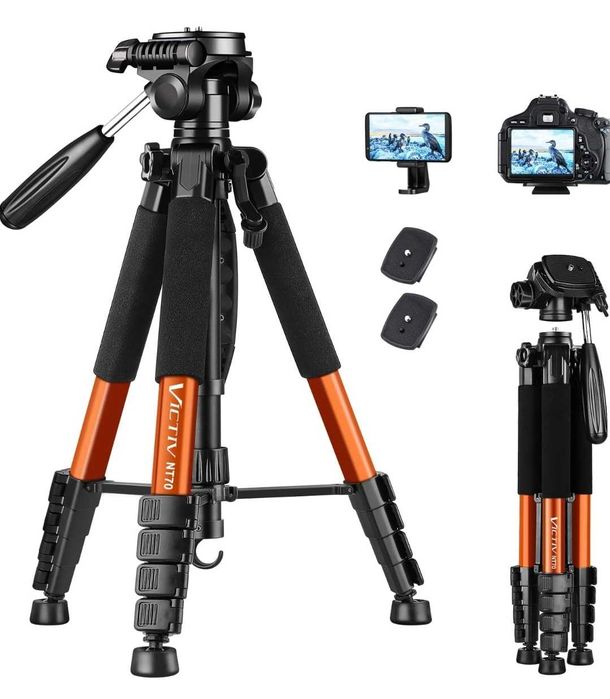 TRIPOD VICTIV NT70 Statyw do aparatu Z 3-kierunkową obrotową głowicą