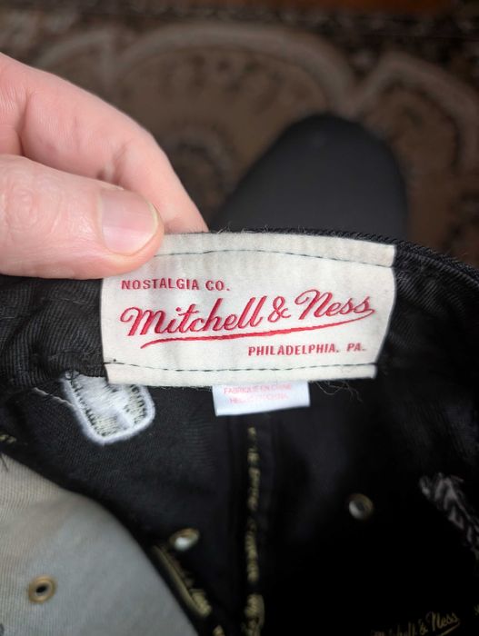 Бейсболка, снепбек, кепка Mitchell Ness с Chicago Bulls, one size