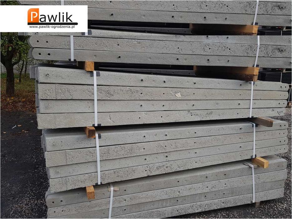 Słupki betonowe do malin | Siatka leśna | Słupek betonowy do sadu