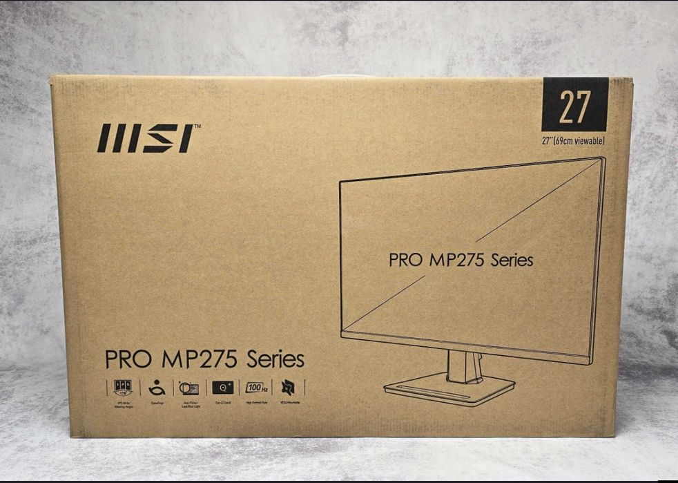 Монитор Msi pro mp275q 2К 100герц с динамиками