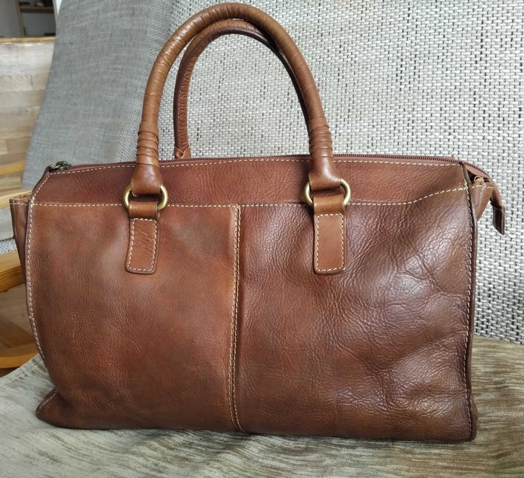 Elegancka torebka damska firmy Wera Stockholm z naturalnej skóry