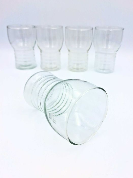Szklanki Rillenglas 250 ml | VEB Ilmenau | lata 70.–80. | DDR