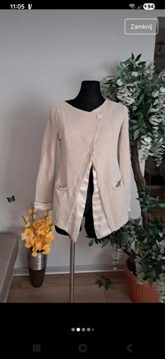 ciągliwa marynarka Włoska 36