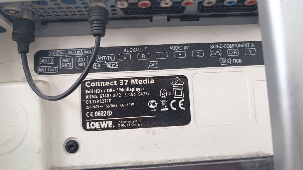 Telewizor LOEWE 37 Connect Media Full HD+, DR+