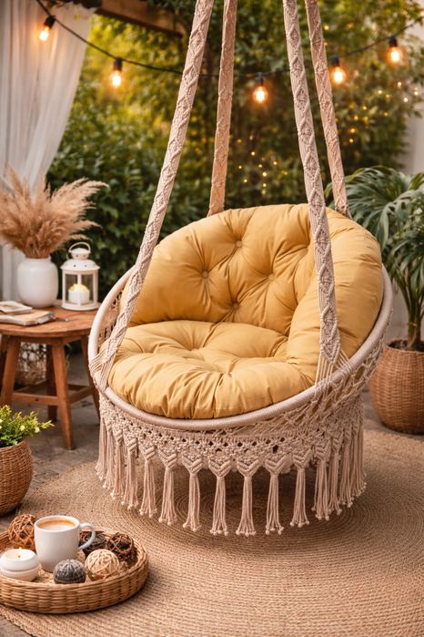 Крісло-гамак макраме
