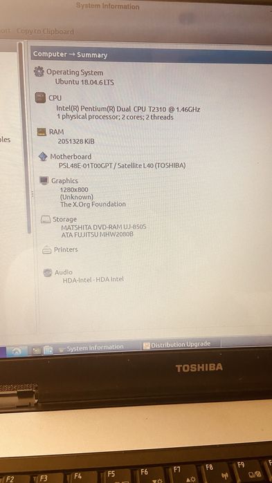 Toshiba satélite L40 15G