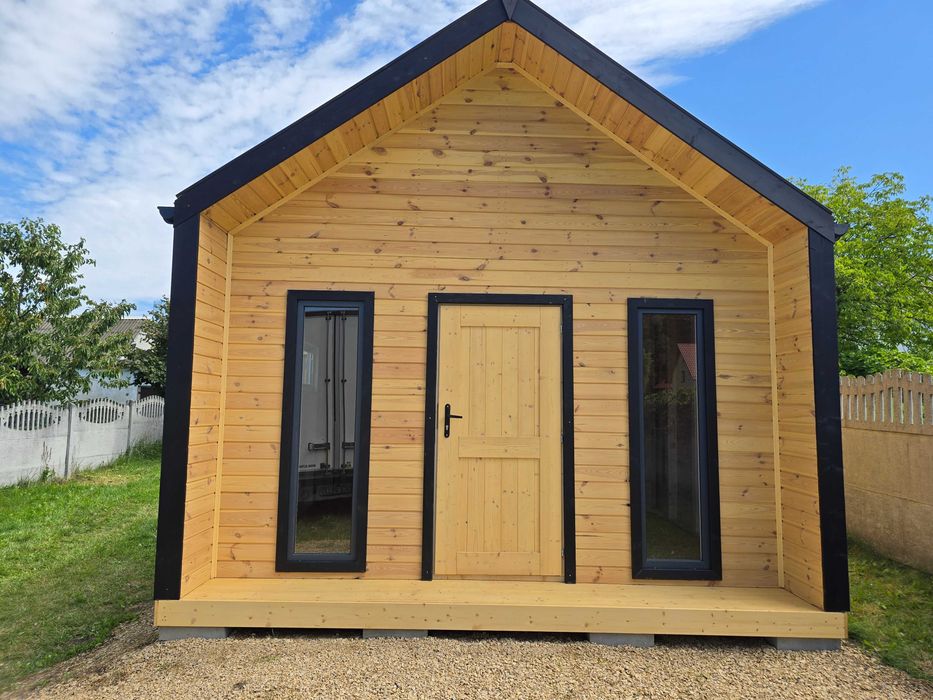 Domek drewniany typu STODOŁA 20m² – komfort, design i szybki montaż!