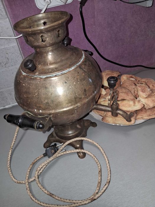 Вінтажний латунний самовар «Куля» 1975 р. СРСР (3л)