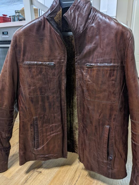 Натуральна чоловіча дублянка/куртка