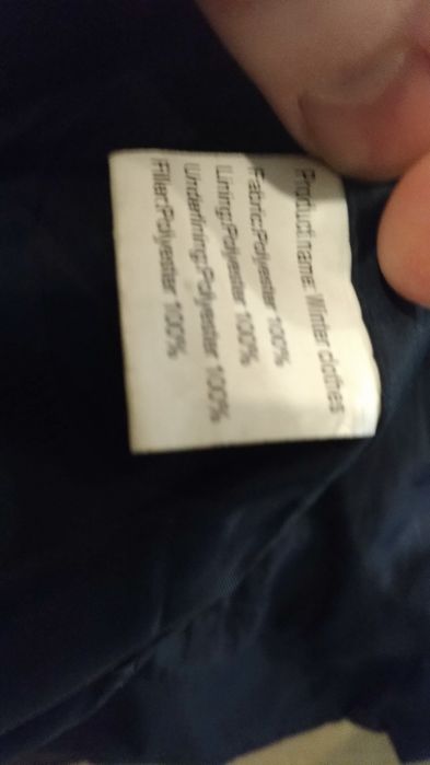 Granatowa Kurtka zimowa z kołnierzem roz 38/40