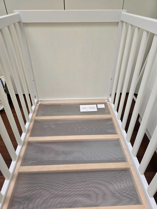 Berço SUNDVIK 60×120+colchão+protector+lençóis+edredon+protector grade