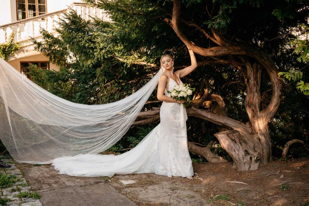 suknia ślubna rybka s