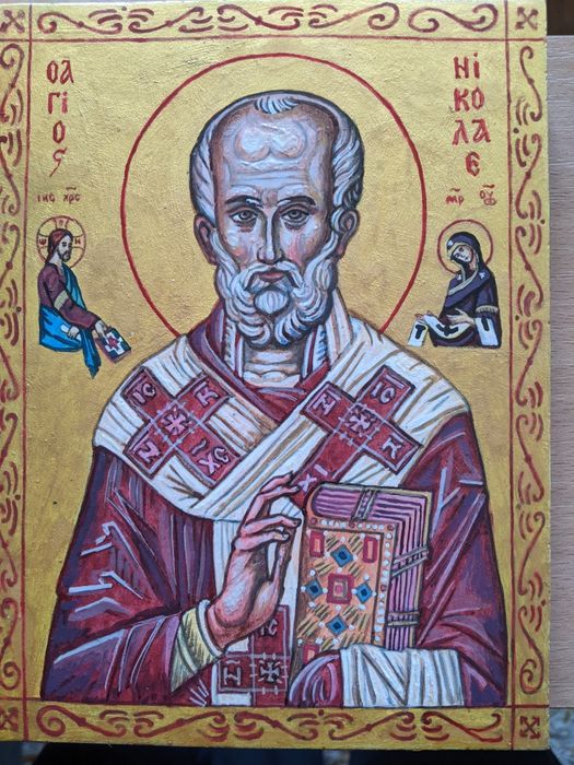 Икона Святого Николая Чудотворца.Автор Лактионов. В.Л.Член НСХУ