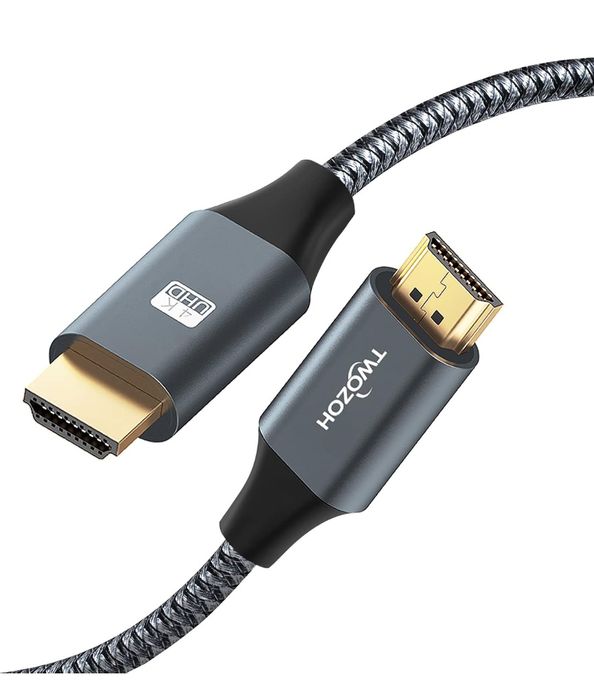 Twozoh 4K 60Hz kabel HDMI 2M 18 Gbps 2160P Ultra-High-Speed HDMI 2.0