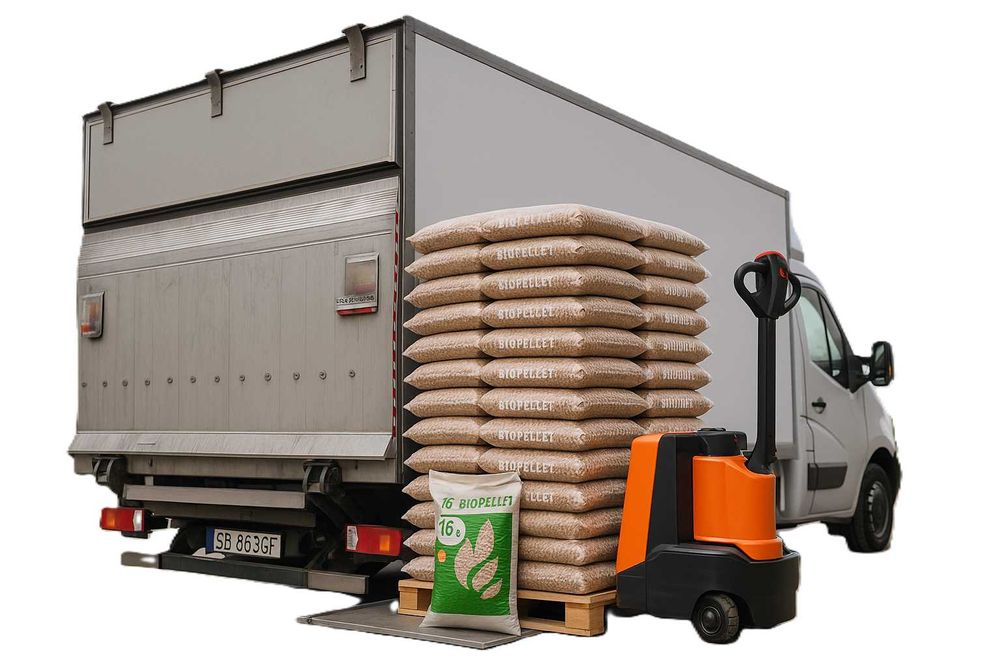 PELLET sosnowy pelet 15kg certyfikowany A1 dostawa  GRATIS