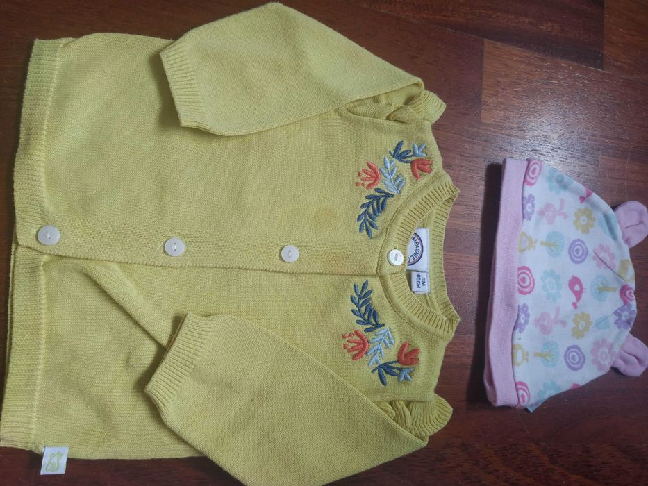 Paka 56-62 cm 0-3 m dziewczynka body bluzki sweterek czapka skarpetki