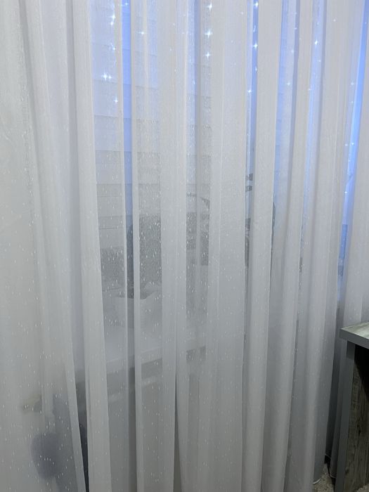 Тюль льон бамбук дощик