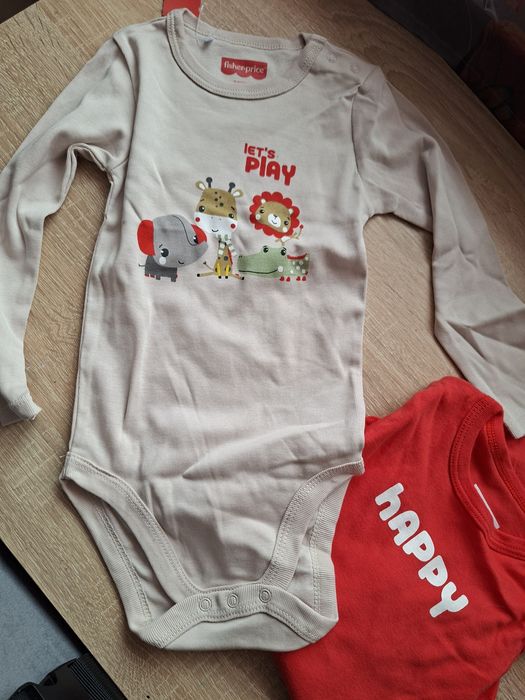 Nowe body 2 sztuki z długim rękawem r.92