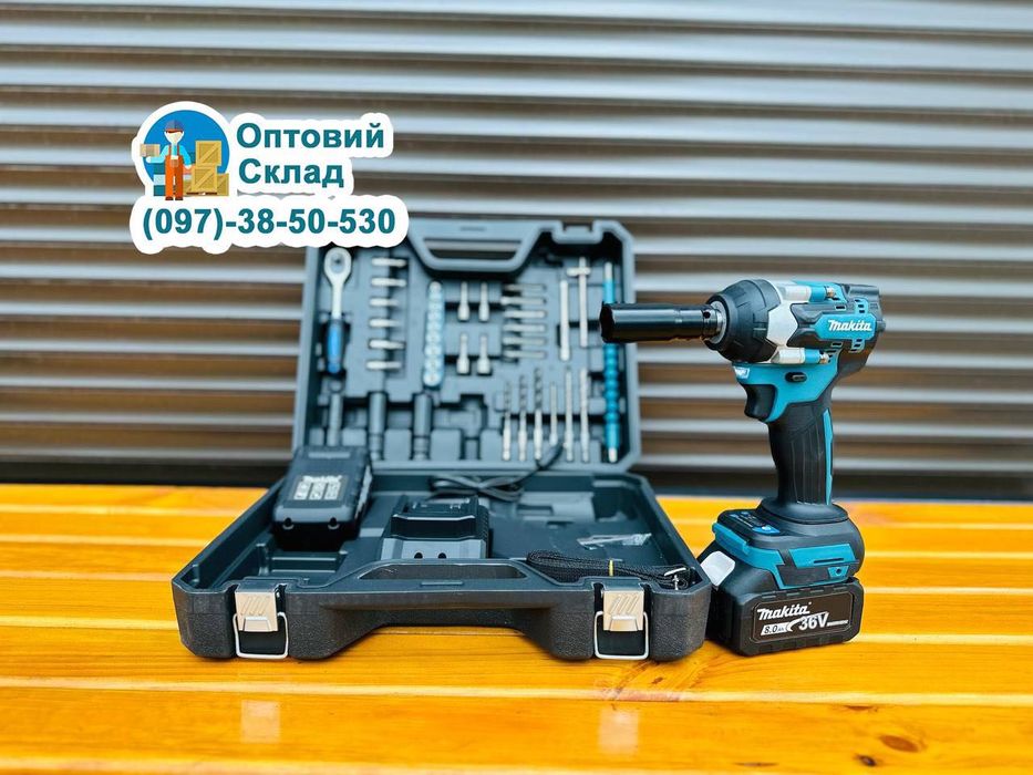Акумуляторний Гайковерт Makita DTW500 Винтоверт з набором інструментів