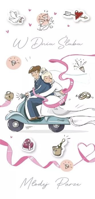 Karnet Ślub DL-126. Armin Style