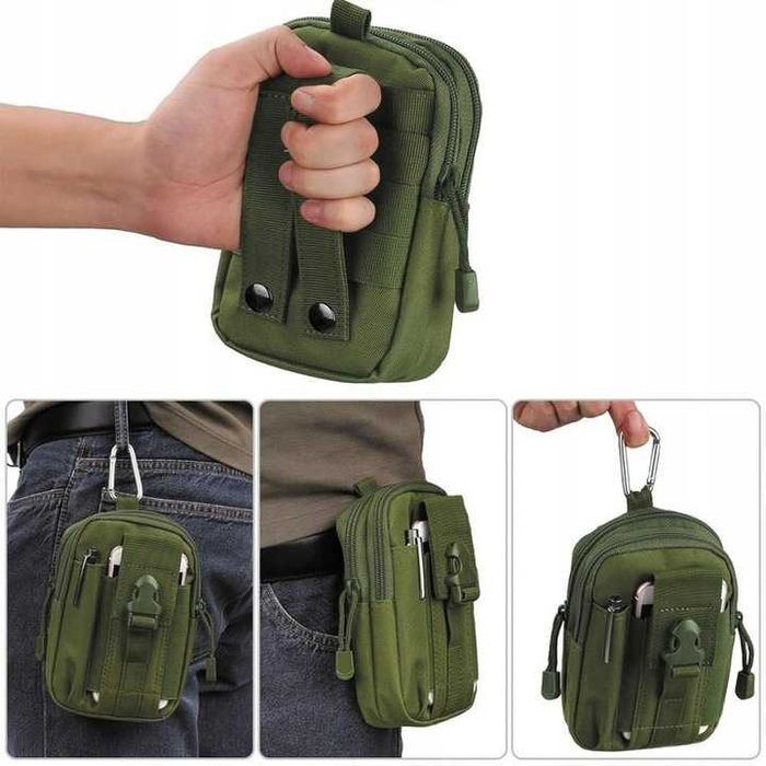 Zestaw Survivalowy Taktyczny Militarny Zestaw Saszetka + Pas