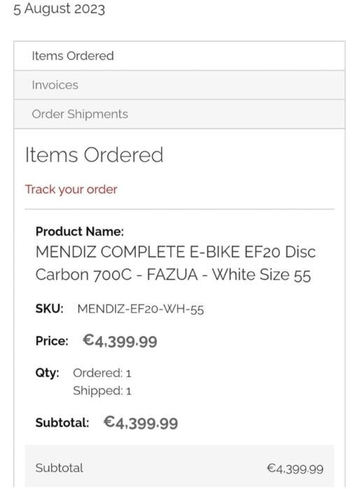 Bicicleta de disco elétrica de ciclismo ( ler descrição)Mendiz ef20