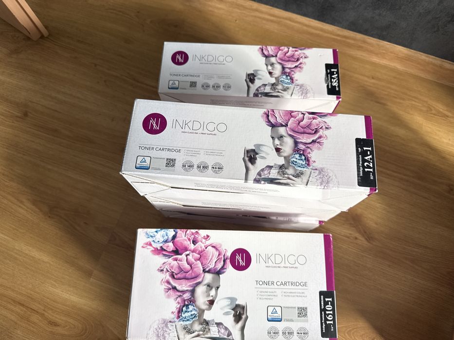 tonery inkdigo 1610-1, 12A-1, 85A-1