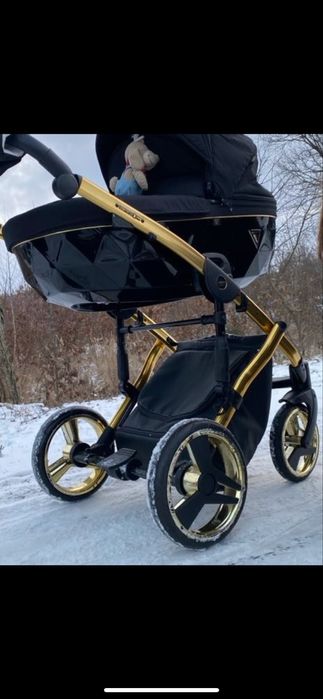 Wózek dziecięcy Junama Gold 3w1 z bazą isofix
